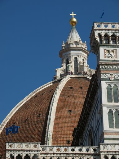 A vertical shot of the Basilica of Santa Maria del Fiore, Florence,