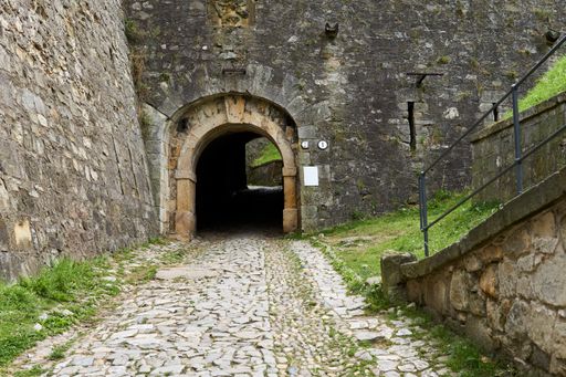 A scenic view of a pathway of an old medieval castle in Klodzko, Poland