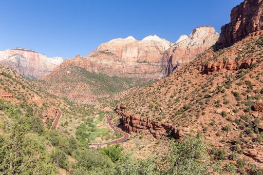 The scenic Zion National Park in Utah, the USA