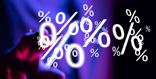 percent shopping digital in hand