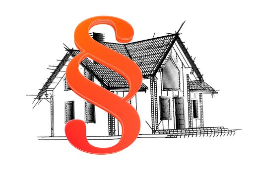 law house contract in hand