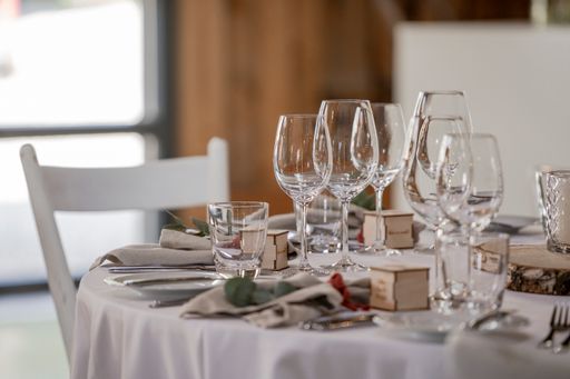 A beautiful wedding table setting