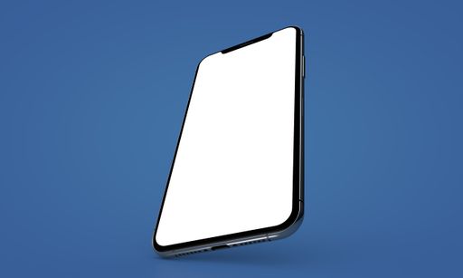 smartphone digital isolated 3d background blue