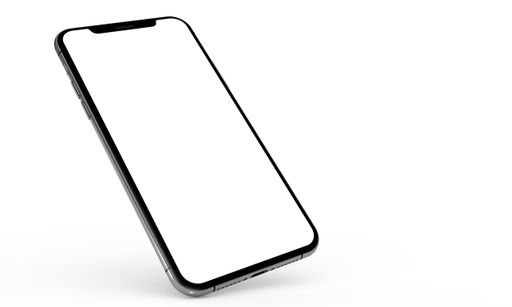 smartphone digital isolated 3d background