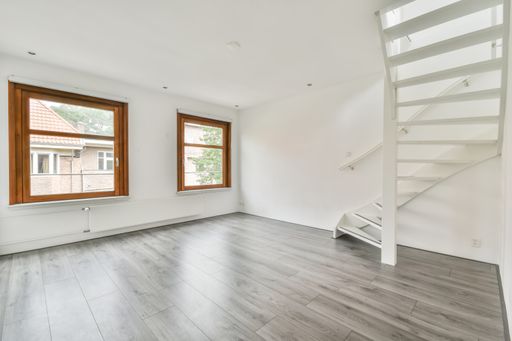The interior of the room with a staircase
