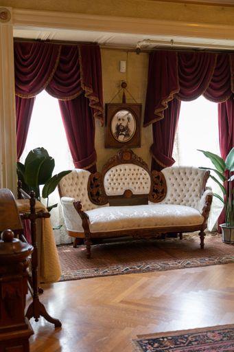 A beautiful shot of the interior of the Winchester House in San Jose, USA