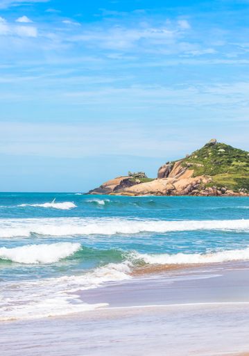The Mole Beach in Florianopolis, Santa Catarina, Brazil.