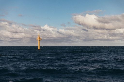 A beautiful shot of a sea on a cloudy day