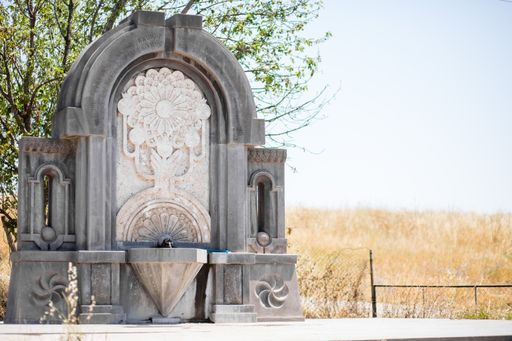 A memorial on the road to Karmir Shuka Village, Martuni Region of Nagorno Karabakh Republic