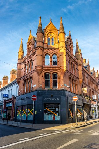 The restaurants and pubs closed due to covid restrictions. Dublin, Ireland