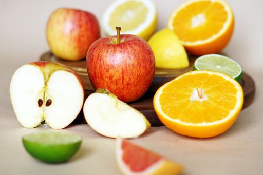 Several fruits and vegetables put close to each other