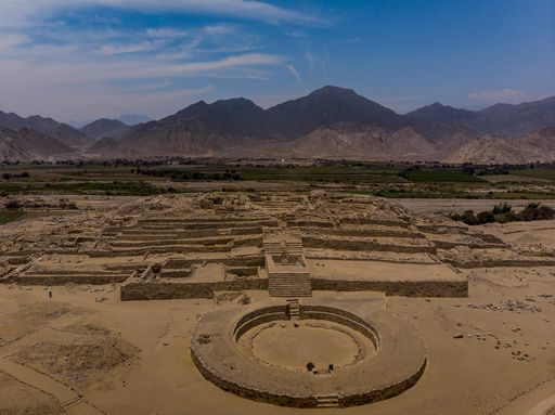 Sacred City of Caral, is an archaeological site located in the Supe valley, near the current town of Caral, 182 kilometers north of Lima (Peru).