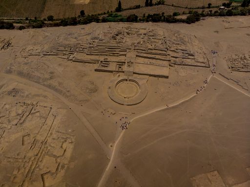 Sacred City of Caral, is an archaeological site located in the Supe valley, near the current town of Caral, 182 kilometers north of Lima (Peru).