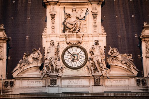 A beautiful shot of The Hotel de Ville in Paris, France
