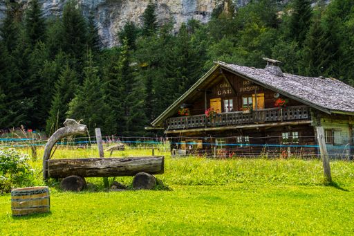 A beautiful landscape of Barmaz in Valais in France