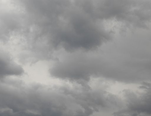 The view of the cloudy sky with gray rain clouds