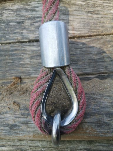 A closeup shot of a rope edge