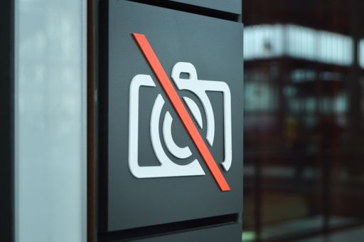 Close up of a sign inside a museum.