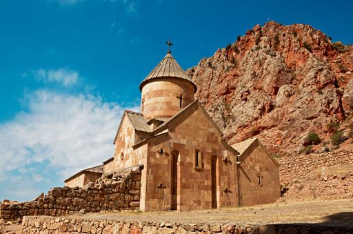 A beautiful shot of Noravank Monastery on a sunny day near Areni, Armenia