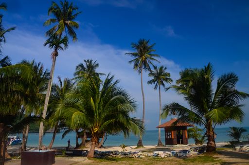 A scenic view of the Mu Koh Angthong National Marine Park in Koh Samui, Thailand