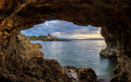 A beautiful view of the historical Castle of Cabarroca in the province of Matanzas
