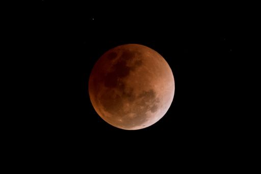 A stunning close-up picture of eclipse of the Moon.