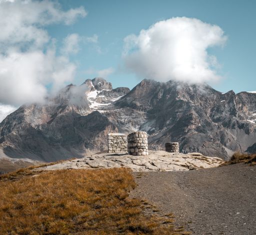 A beautiful view of french Alpes from 'le col de L'Iseran'