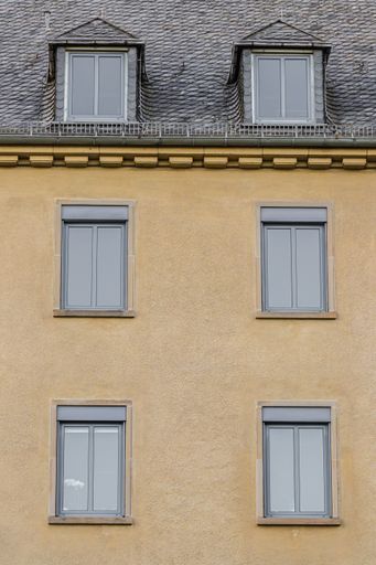 A vertical shot of a residential building