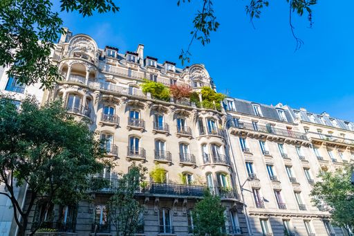 Paris, typical building in the Marais, in the center of the french capital
