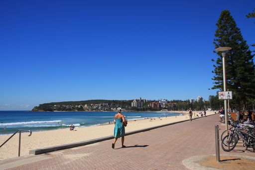 A fascinating shot of Manly Beach in Australia