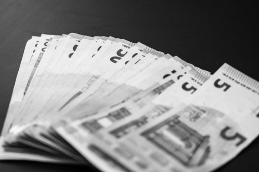 A closeup shot of banknotes money on the table