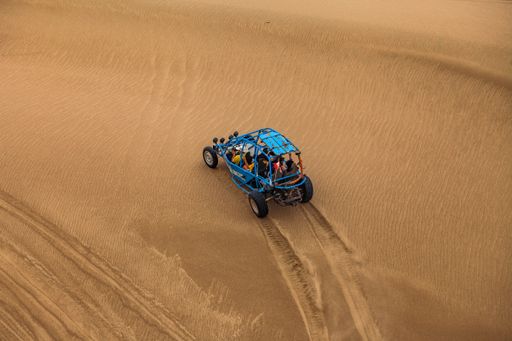 A kart in a Desert of the Paracas National Reserve in Ica Peru