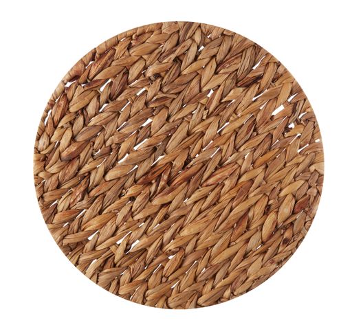 A rustic placemat isolated on a white backgrou