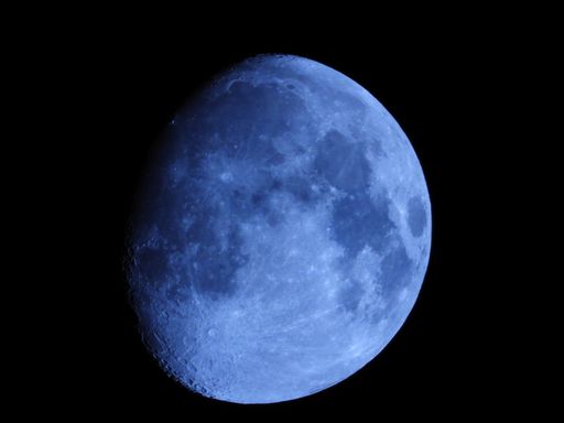 A closeup shot of waxing gibbous phase of the Moon