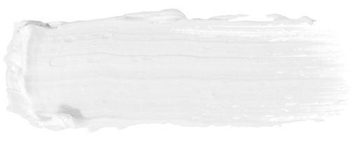 A white cream smear stroke isolated on white background.