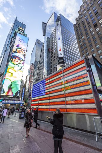 Visiting Times Square in New York