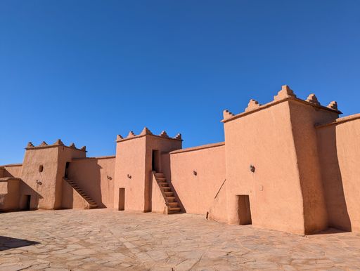 The Taourirt Kasbah, a historical landmark in Ouarzazate, Morocco