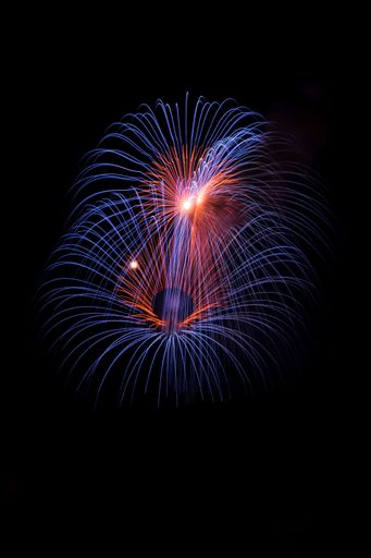 Traditional fireworks display in Mqabba on the eve of the Catholic feast of the Assumption (Saint Mary) celebrated on the 15th of August in Malta.