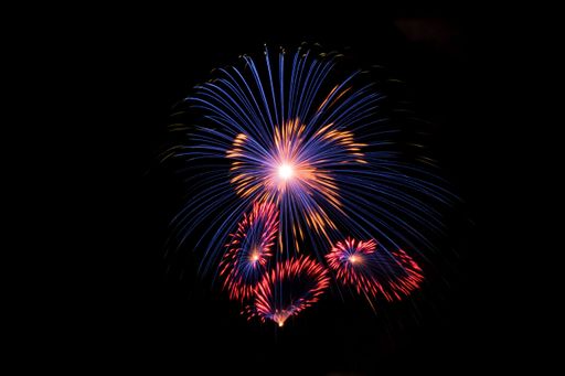 Traditional fireworks display in Mqabba on the eve of the Catholic feast of the Assumption (Saint Mary) celebrated on the 15th of August in Malta.