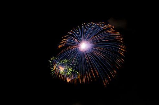 Traditional fireworks display in Mqabba on the eve of the Catholic feast of the Assumption (Saint Mary) celebrated on the 15th of August in Malta.