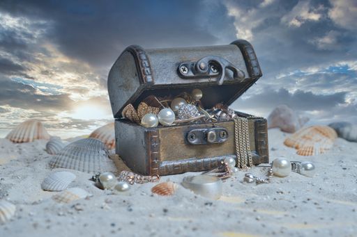 A closeup shot of a chest