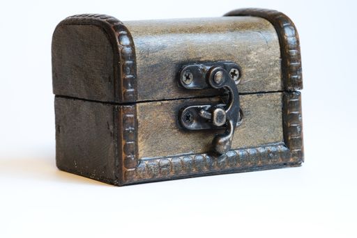 A closeup shot of a chest