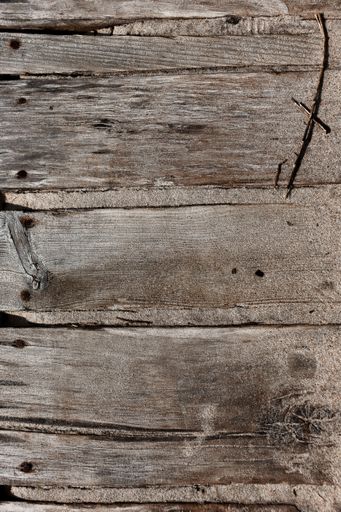 A vertical shot of the wooden surface