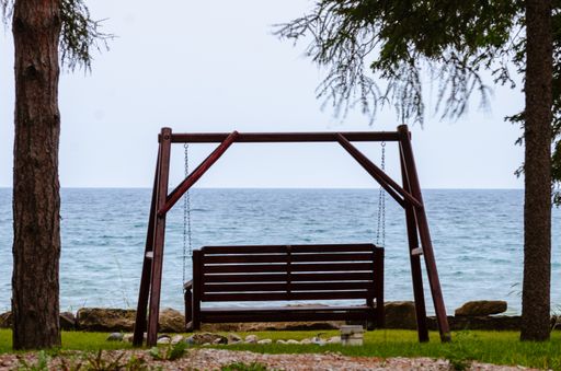 A swing near Lake Huron, Michigan