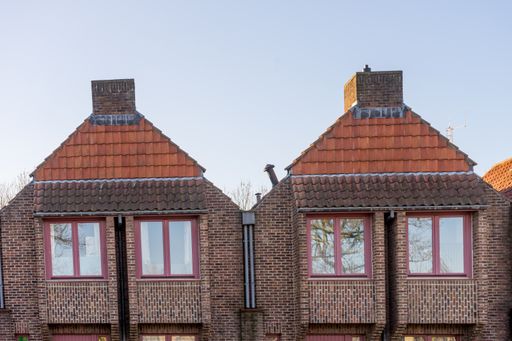 A beautiful view of large brick buildings in Belgium, Bruges