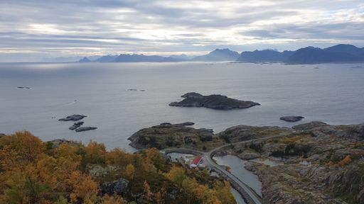 A fascinating view of the sea, Lofoten, Norway