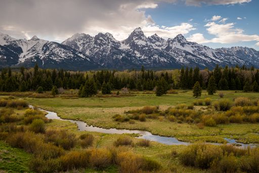 A beautiful landscape of Grand Teton National Park, USA