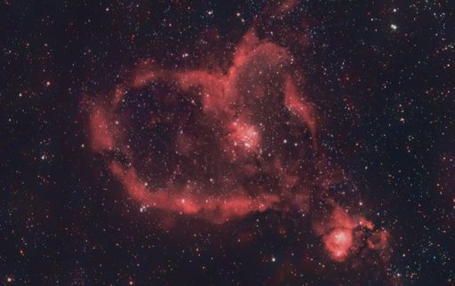 The Heart Nebula in the galaxy