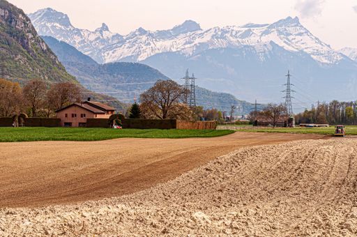 A beautiful shot of the La Plaine du Rhone in Vaud, Switzerland during daytime