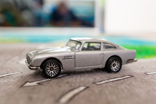 A mattel hot wheels gray toy car